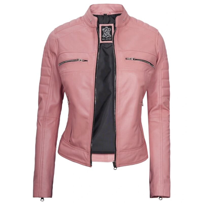 women's-pink-motorcycle-jacket