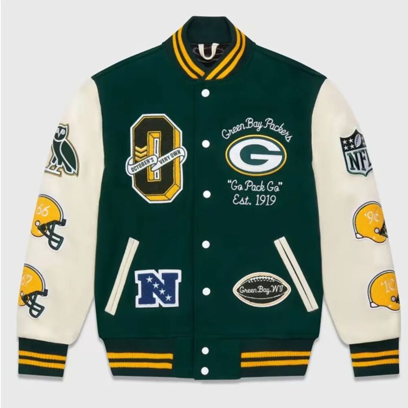 green-ovo-varsity-jacket