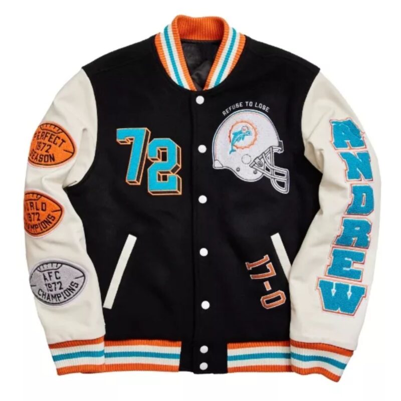 miami-dolphins-throwback-black-white-varsity-jacket