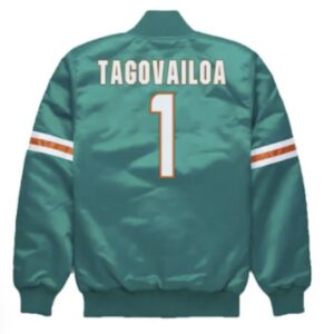 tua-tagovailoa-green-satin-bomber-jacket-miami-dolphins