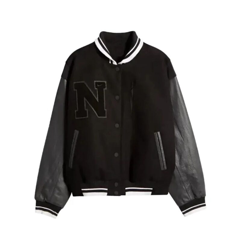 caitlin-clark-black-varsity-jacket-saturday-night