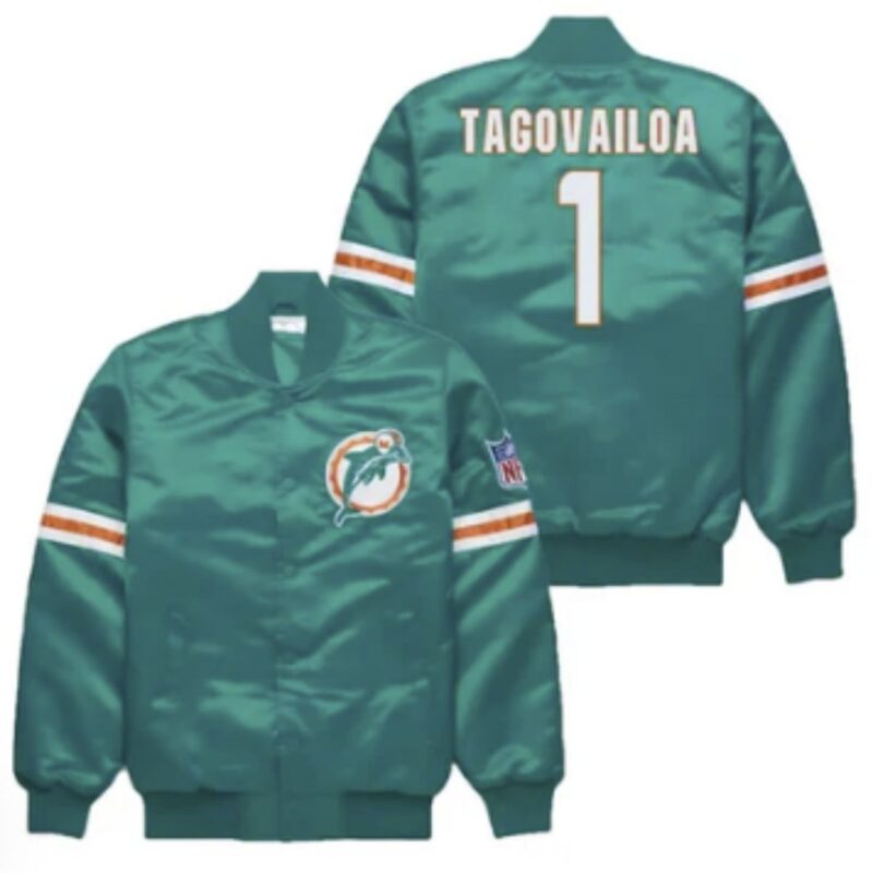 miami-dolphins-bomber-jacket-tua-tagovailoa-green