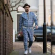 Colin-Farrell-Checkered-The-Gentlemen-Coach-Tracksuit