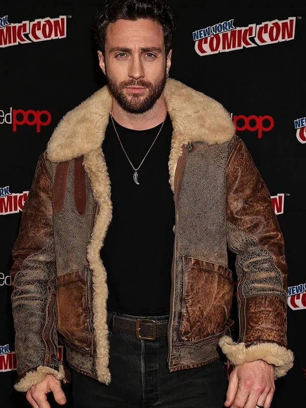 aaron-taylor-johnson-shearling-leather-jacket