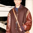 anthony-keyvan-xo-kitty-tv-series-brown-varsity-jacket