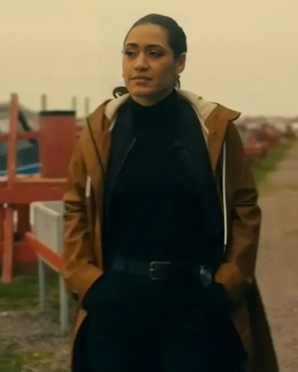 arch-tv-series-saint-pierre-2025-josephine-jobert-brown-hooded-coat