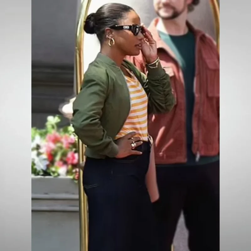 beverly-hills-cop-axel-f-2024-jane-taylour-paige-green-bomber-jacket