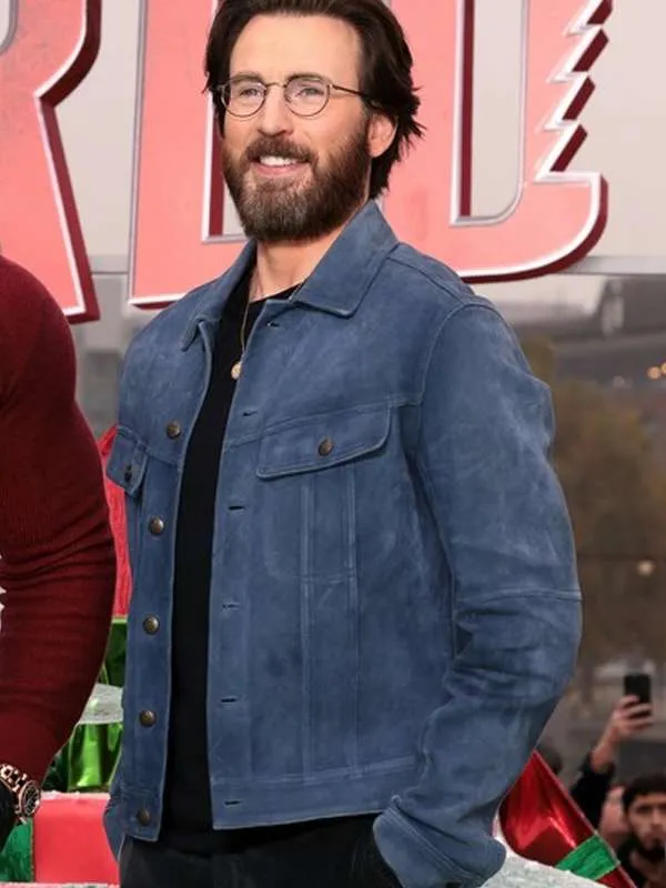 chris-evans-red-one-blue-suede-jacket