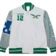 dawn-staley-eagles-white-and-green-jacket