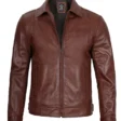 harrington-collar-vintage-brown-vintage-leather-jacket-for-men