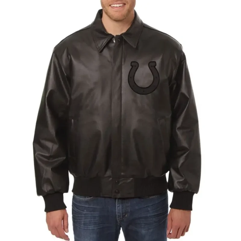 indianapolis-colts-black-leather-varsity-jacket