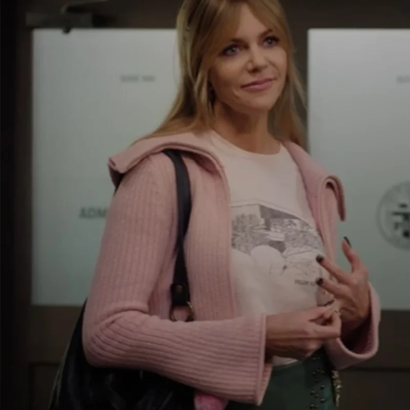 kaitlin-olson-pink-cardigan