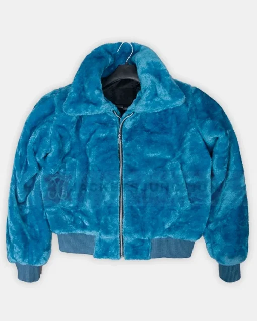 keeley-jones-ted-lasso-blue-fur-jacket