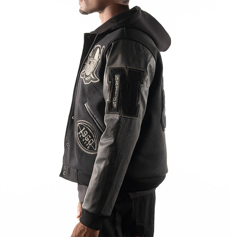 las-vegas-raiders-antonio-pierce-black-varsity-jacket