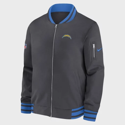 los-angeles-chargers-sideline-coach-black-bomber-jacket