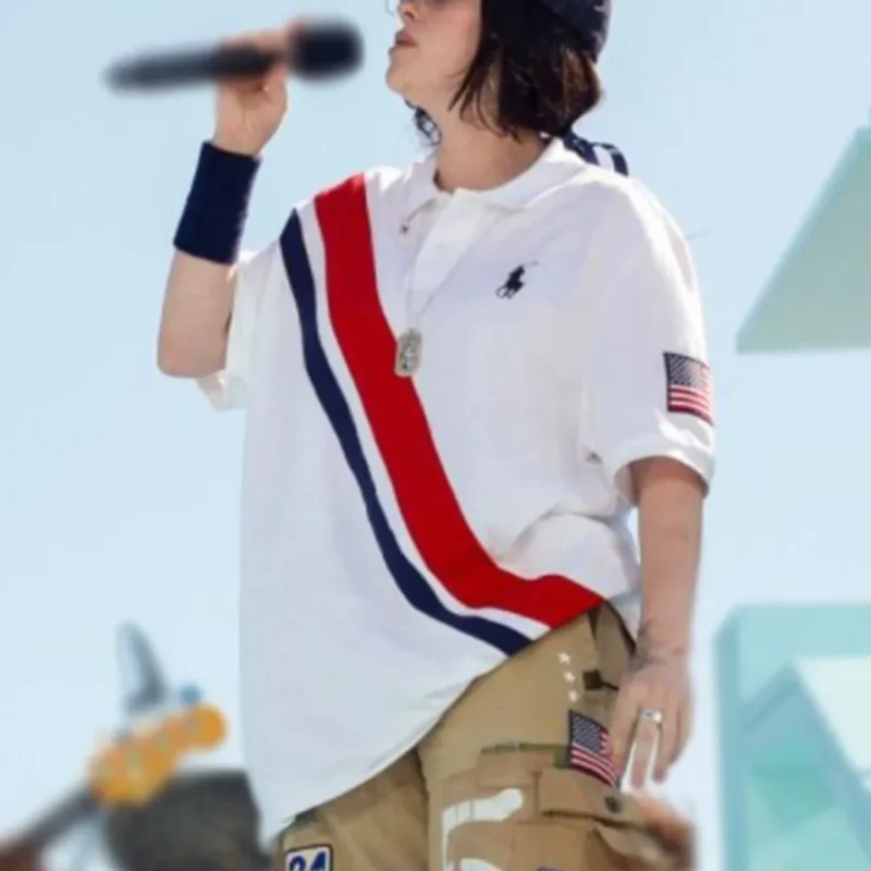 paris-olympics-billie-eilish-white-oversized-shirt