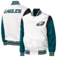 philadelphia-eagles-pitch-full-snap-white-and-green-satin-varsity-jacket