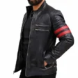 real_leather_red_striped_jacket