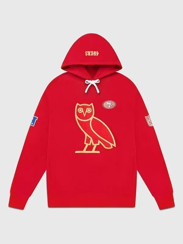 san-francisco-49ers-ovo-red-hoodie