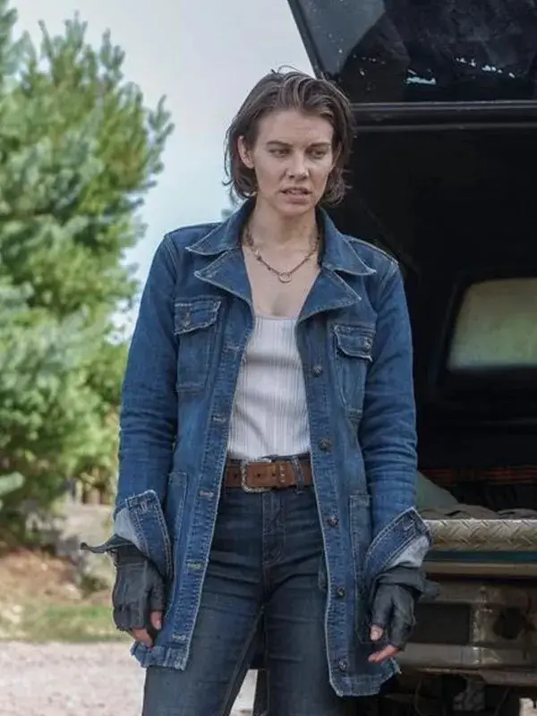 the-walking-dead-city-maggie-rhee-lauren-cohan-denim-blue-coat