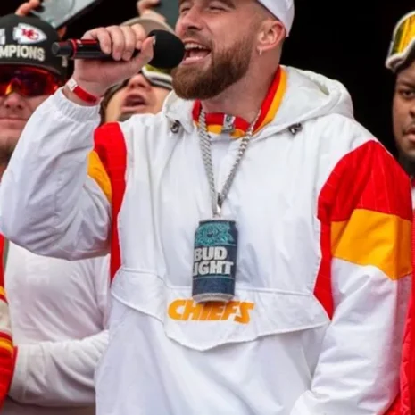 travis kelce super bowl parade hat