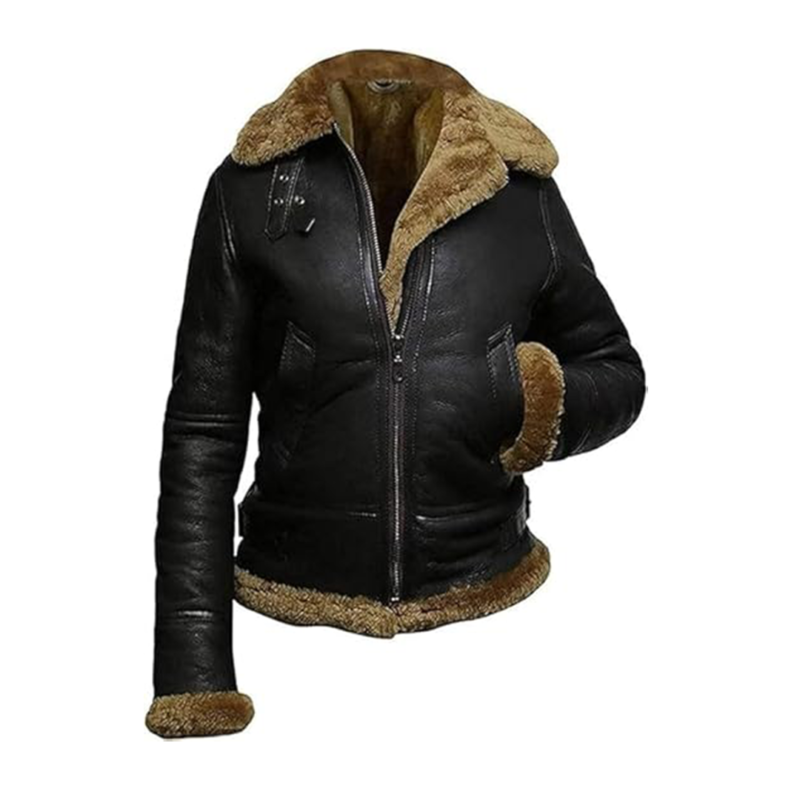 womens-brown-fur-aviator-flight-sheepskin-leather-jacket