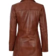 womens-brown-leather-car-coat