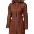 womens-brown-leather-shearling-coat