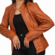 womens_lightweight_patterned_cafe_racer_quilted_brown_leather_jacket